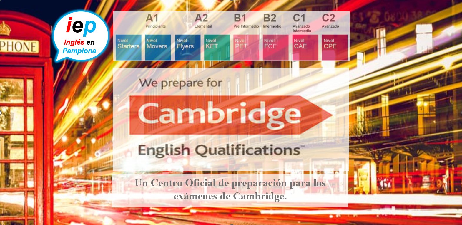 Inglés en Pamplona preparación para los exámenes de Cambridge